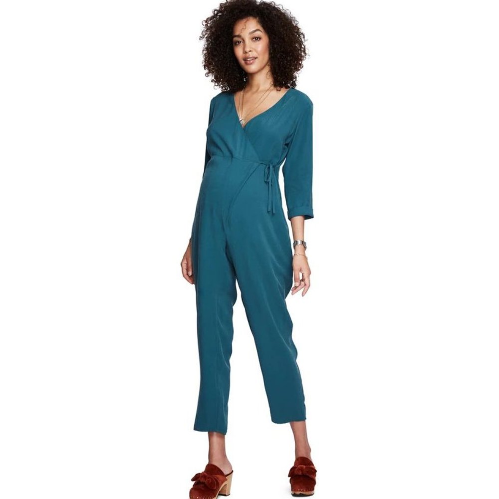 Hatch Maternity, The Wallis Jump Suit, Jade Color